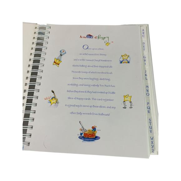 2002 Hallmark Greeting Card Organizer Binder A Little Slice of Happy - Picture 4 of 13
